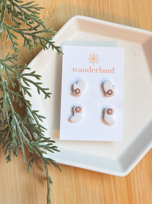 Ditsy Daisy Mitten + Stocking Studs