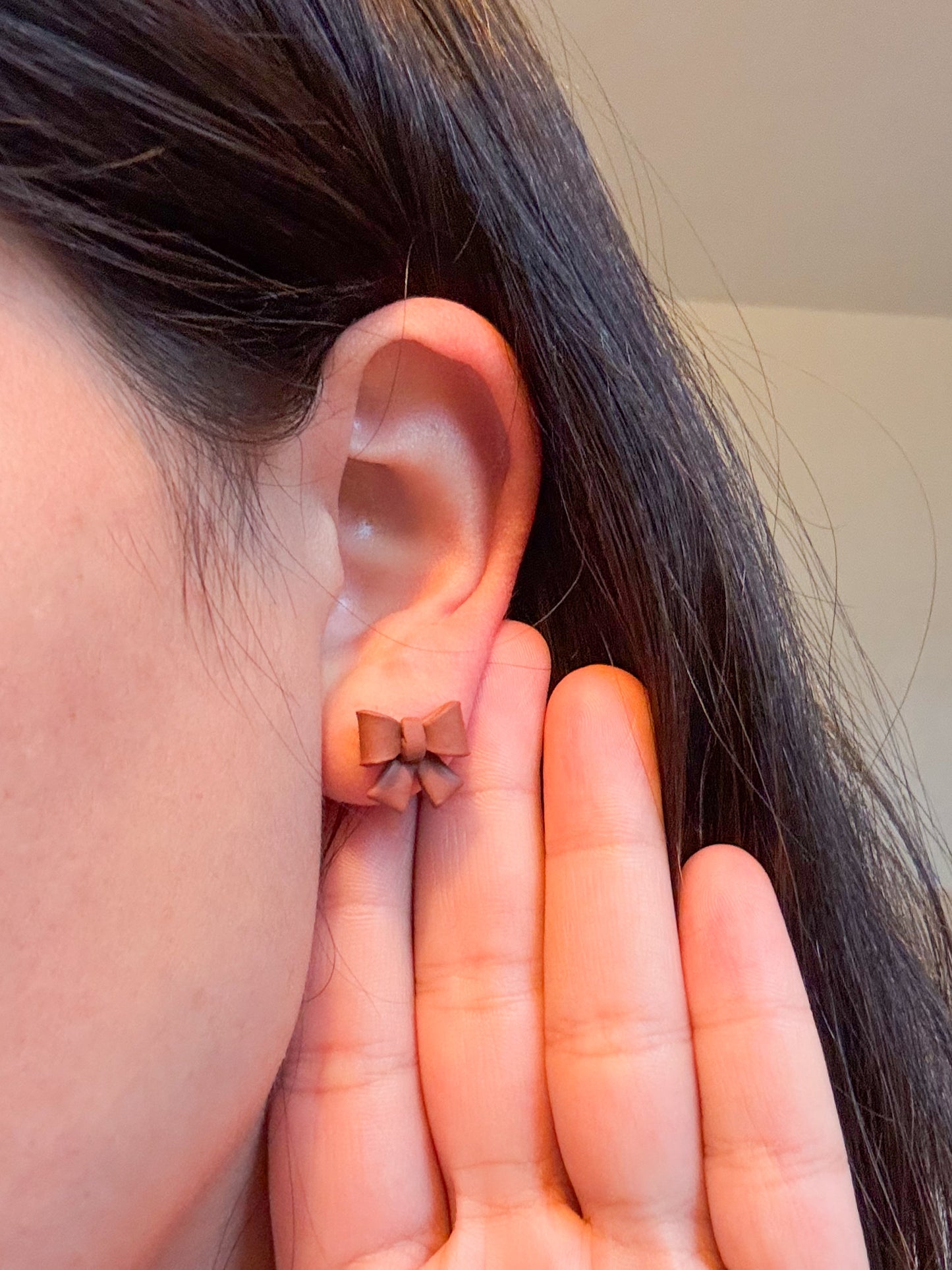 Holiday Bow Mini Studs