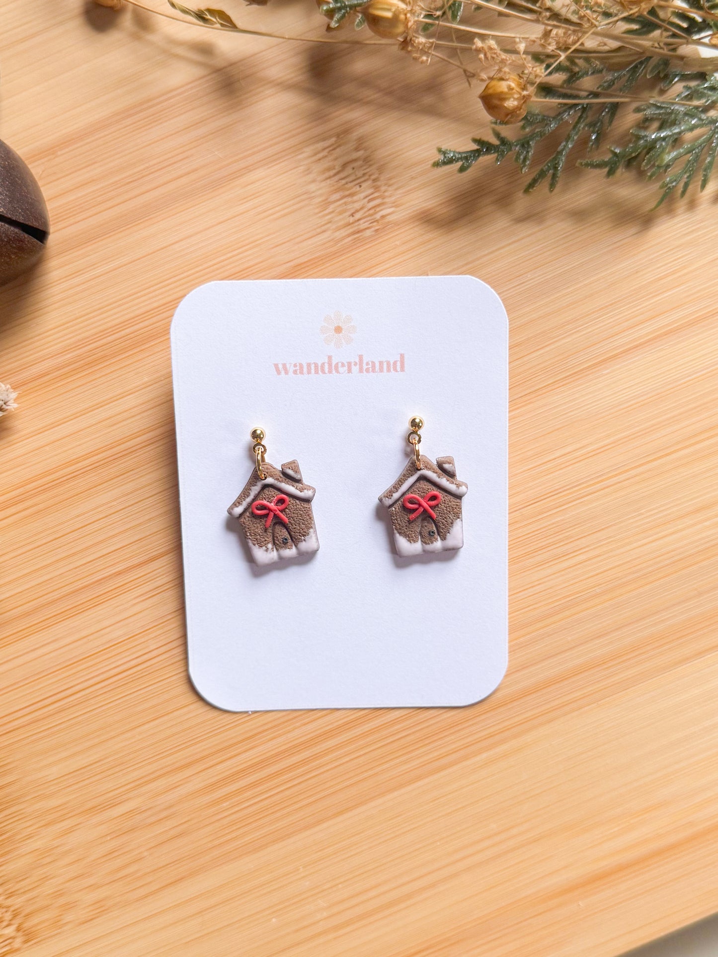 Cute Gingerbread House Dangles