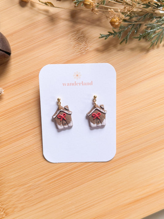 Cute Gingerbread House Dangles