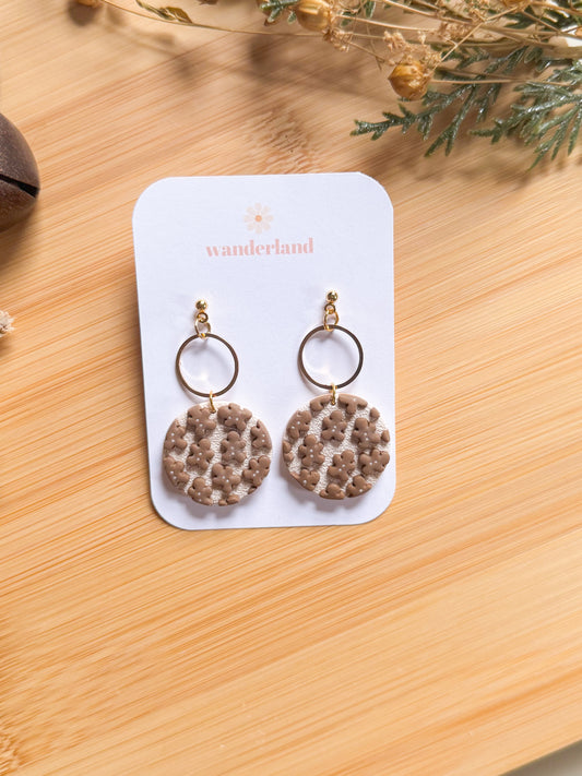 Gingerbread Patterned Dangles