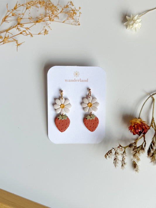 Strawberries + Daisies