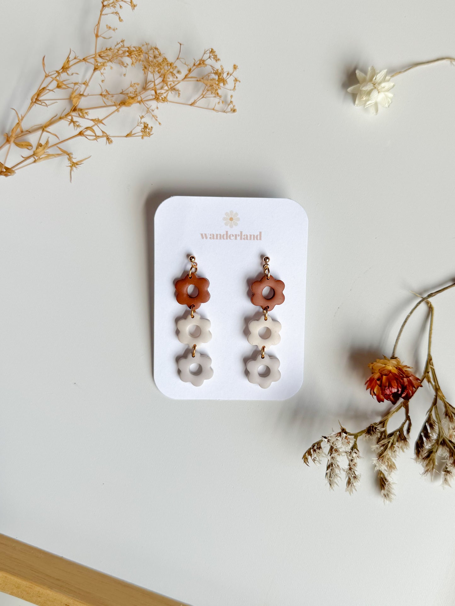 Triple Daisy Dangles